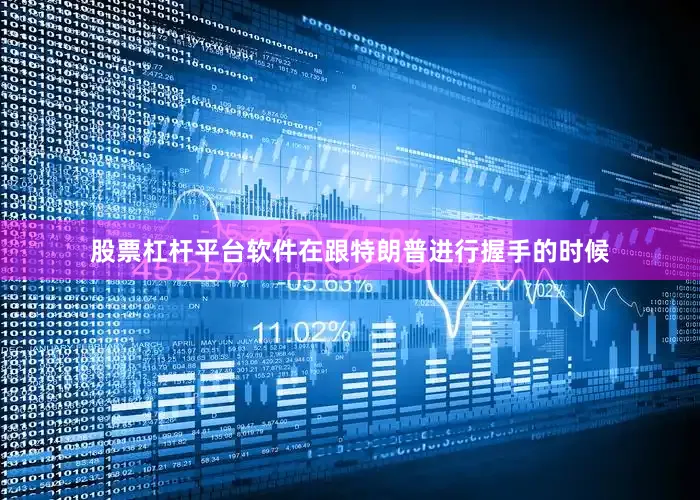 股票杠杆平台软件在跟特朗普进行握手的时候